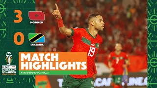 HIGHLIGHTS  Morocco vs Tanzania MD1  ملخص مباراة المغرب وتنزانيا TotalEnergiesAFCON2023 [upl. by Strage]