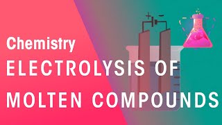 Electrolysis Of Molten Compounds  Reactions  Chemistry  FuseSchool [upl. by Ddahc]