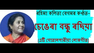 Chengra Bondhu Rosia  Rahima Kalita Begum  Goalparia Lokogeet [upl. by Winzler339]