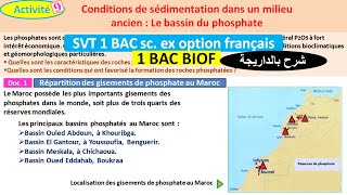 Conditions de sédimentation dans un milieu ancien le bassin du phosphate شرح بالداريجة [upl. by Enihpled728]