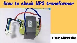 How to check UPS transformer transformer ko kaise check kare [upl. by Seedman]