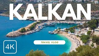 Kalkan  amazing Turkish town near Kas and Fethiye Travel Guide HDR 4K [upl. by Nomrah]