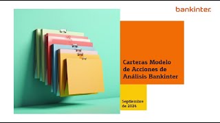 Carteras modelo de acciones septiembre 2024 [upl. by Schilt]