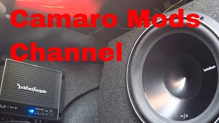 Rockford Fosgate Subwoofer P3 🔊🔊 12 Chevy Camaro RS [upl. by Sedlik264]