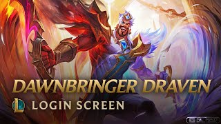 Dawnbringer Draven  Login Screen  League of Legends 4K 60fps Animated Splash Art [upl. by Grizel]