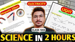 Complete PHYSICS in 2 Hours  Class 10 Physics Science Class 10 Science Full Syllabus [upl. by Lemhar]