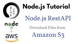 Nodejs RestAPIs Download File from Amazon S3  using Express AWSSDK [upl. by Selemas]