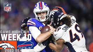 Denver Broncos vs Buffalo Bills  2023 Week 10 Game Highlights [upl. by Enerod852]