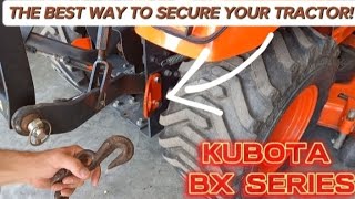 Kubota BX Series Rear Tie Down Points By JU Fabworks [upl. by Adlare]