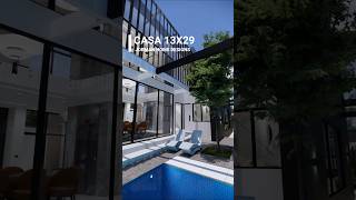 Modern House Design ☝ Video Tour with 3 Bedrooms  13x29m 3 Storey P2 architecture design [upl. by Beaston]