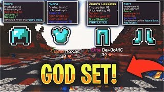 MY OP GODSET THE BEST GEAR IN THE GAME  Minecraft PvP [upl. by Hughes]