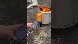 With Emergency Power Bank  VODA smokeless fire pit [upl. by Bathelda180]