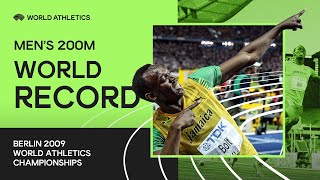 World Record  Mens 200m Final  World Athletics Championships Berlin 2009 [upl. by Adnara113]