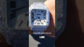 Cheapest VVS1 Moissanite Watch Cartier Santos LIMITED TIME ONLY [upl. by Ethelyn]