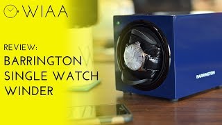 Barrington Single Watch Winder Review  Unboxing [upl. by Arytahs349]