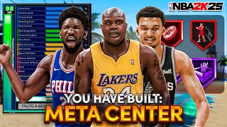 This quotMETA CENTERquot BUILD is BROKEN in NBA 2K25 BEST PFCENTER BUILD  JUMPSHOT [upl. by Audsley]