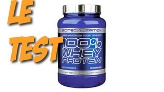 Test complement alimentaire  100 Whey Proteine de chez SCITEC [upl. by Blondie]