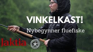 Nybegynner fluefiske  Vinkelkast i elv Meget effektiv kasteteknikk laksefiske eller ørretfiske [upl. by Adnahs]