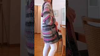 ChaquetaCardigan capucha en crochetTuturial en BCNcrochet [upl. by Jennica]