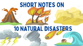 Natural disastersshort notes on natural disasters in English [upl. by Guevara]