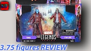 Marvel Legends Series Guardians Of The Galaxy 375 Inch Star Lord Yondu Pack [upl. by Trojan]