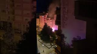 Alarma vecinal por un nuevo incendio de contenedores en Palma [upl. by Ching297]