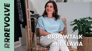 Flavia Wasserfallen im RRRawTalk mit RRREVOLVE  Fair Fashion amp Eco Design [upl. by Nilknarf872]