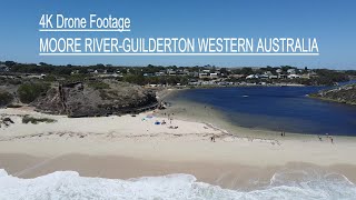 GuildertonMOORE RIVER Western Australia Drone Footage [upl. by Pelagias]