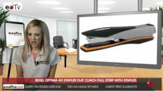 Rexel Optima 40 Stapler Flat Clinch Full Strip with Staples [upl. by Resee340]