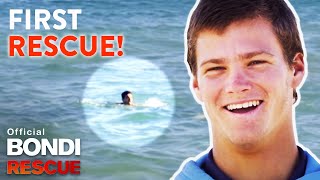 Lifeguard Has Cutest Reaction To FIRST Rescue On Bondi Beach [upl. by Althee]