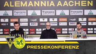 Pressekonferenz nach Alemannia Aachen  SV Straelen [upl. by Kleeman]