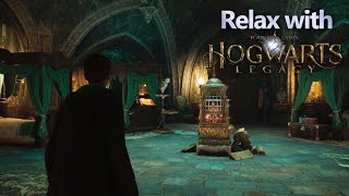 🎧Relax With Hogwarts Legacy Ambient Sound  Slytherin Common Room  ASMR [upl. by Ifen]