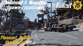 Fallout 76 Bobblehead amp Magazine Spawn Locations  Pleasant Valley Ski Resort [upl. by Ervin]