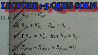 Tensor analysis unit 4 lec 5 curvature tensor based question 👍👍👍 by Shivam dubey [upl. by Grider650]