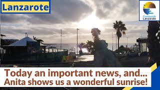 LANZAROTE  Today an important news also Anita shows us a wonderful sunrise Update of 5 September [upl. by Den]