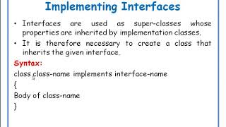 Implementing Interfaces in java in Telugu  JAVA in Telugu Lecture42 [upl. by Roarke]