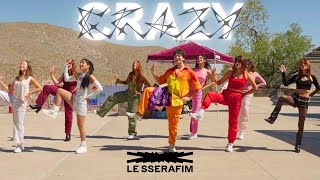 KPOP IN PUBLIC LE SSERAFIM  ‘CRAZY’ 9 Member Version [upl. by Munsey302]