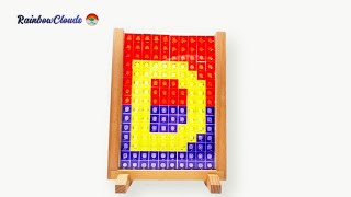 Tetris Game  Colored Puzzle Blocks  AlphabetD ASMR satisfying puzzle howtoplaytetris [upl. by Ahsenauj13]