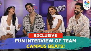 Shantanu Maheshwari Shruti Sinha Sahaj Chahal amp Tanvi Gadkari on their show ‘Campus Beats’ [upl. by Neelyhtak474]