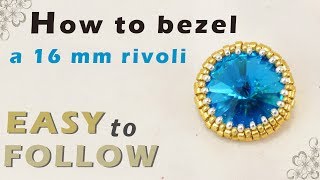 how to bezel a 16 mm rivoli [upl. by Laenaj]