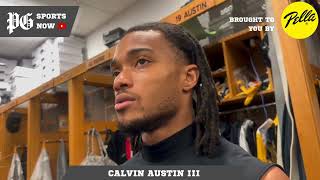 NFL Week 14 Calvin Austin III on the big hit he took in Cincinnati Steelers beef with Browns [upl. by Kwarteng]