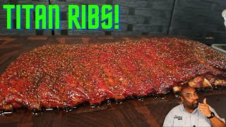 These Pit Boss Titan Ribs Were Great  First Cook [upl. by Krissy]