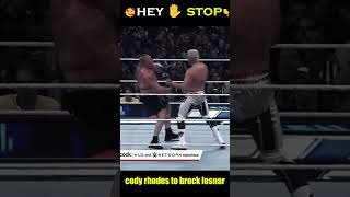 cody rhodes to brock lesnar  cody rhodes vs brock lesnar wrestlemania [upl. by Gnouh]