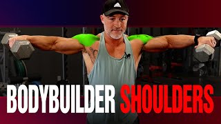 Over 40 Bodybuilding Style Dumbbell Shoulder Workout BOULDER SHOULDERS [upl. by Zilada81]