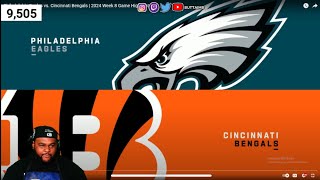 Philadelphia Eagles vs Cincinnati Bengals  2024 Week 8 Game Highlightsreaction [upl. by Fang848]