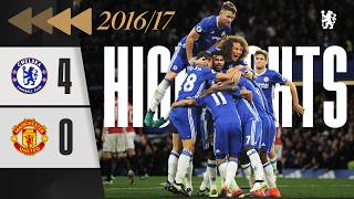 ⏪️ Chelsea 40 Man Utd  HIGHLIGHTS REWIND  Blue GOAL FEST sinks Mourinhos United  EPL 1617 [upl. by Calvin876]