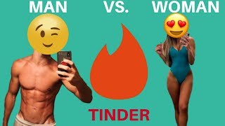 Tinder Social Experiment Man vs Woman [upl. by Anoid]