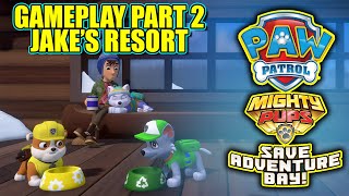 PAW Patrol Mighty Pups Save Adventure Bay Jakes Resort  Full Gameplay Walkthrough Part 2  4K UHD [upl. by Eldred]