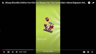 The Family Man  Manoj Bajpayee shorts  YouTube [upl. by Laurens]