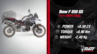 BMW F 850 GS  MIVV OVAL CARBON CAP EXHAUST [upl. by Egiedan]